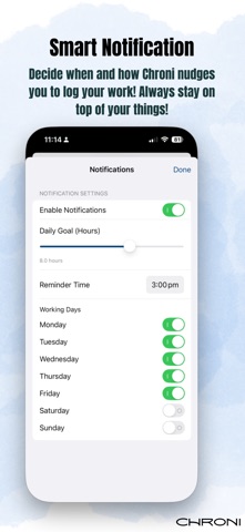 Chroni – Work Hours Tracker Screenshot 7 of 8