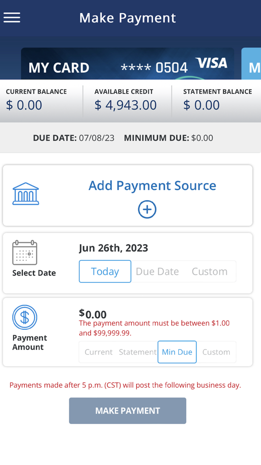 #5. MC Card Manager (iOS) 由: Midwest Community FCU