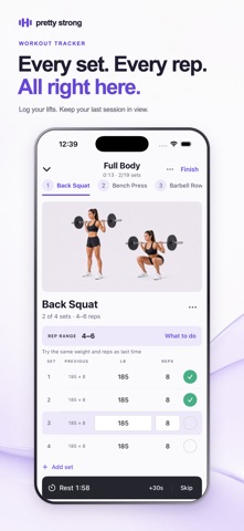 Pretty Strong: Workout Tracker Screenshot 2 of 8