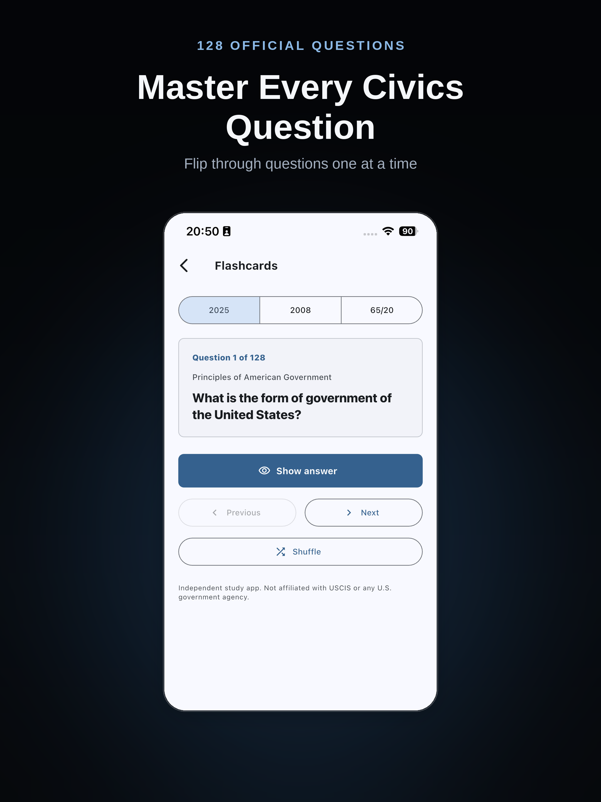 CitizenPrep: Citizenship 2026 screenshot 4