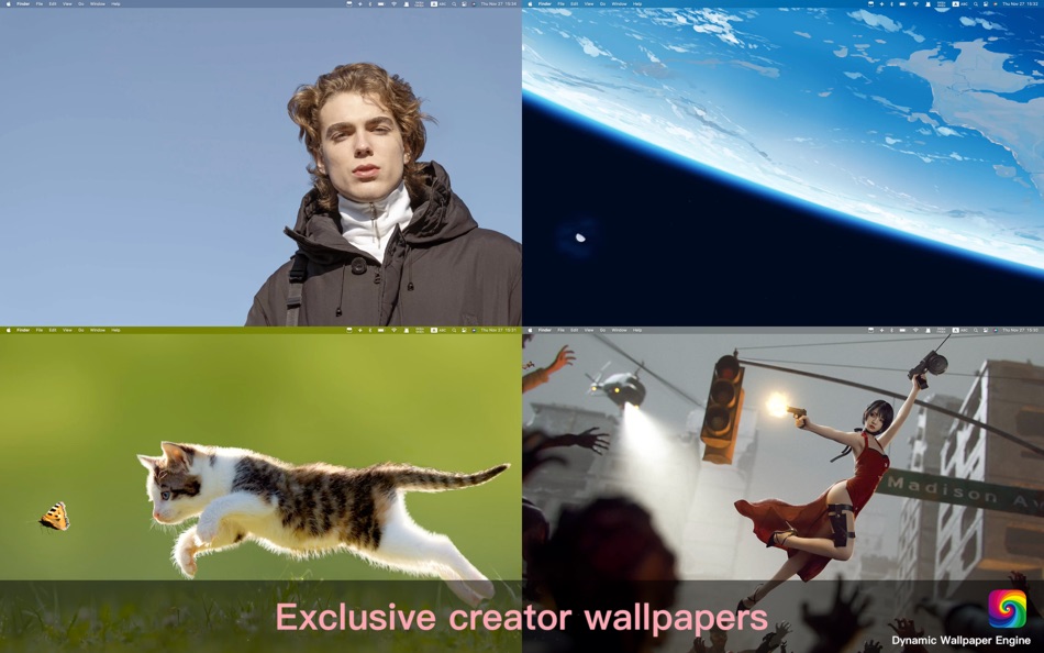 #4. Dynamic Wallpaper Studio (macOS) 게시자: 豪 文