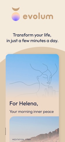 evolum - Meditation & Yoga iPhone screenshot