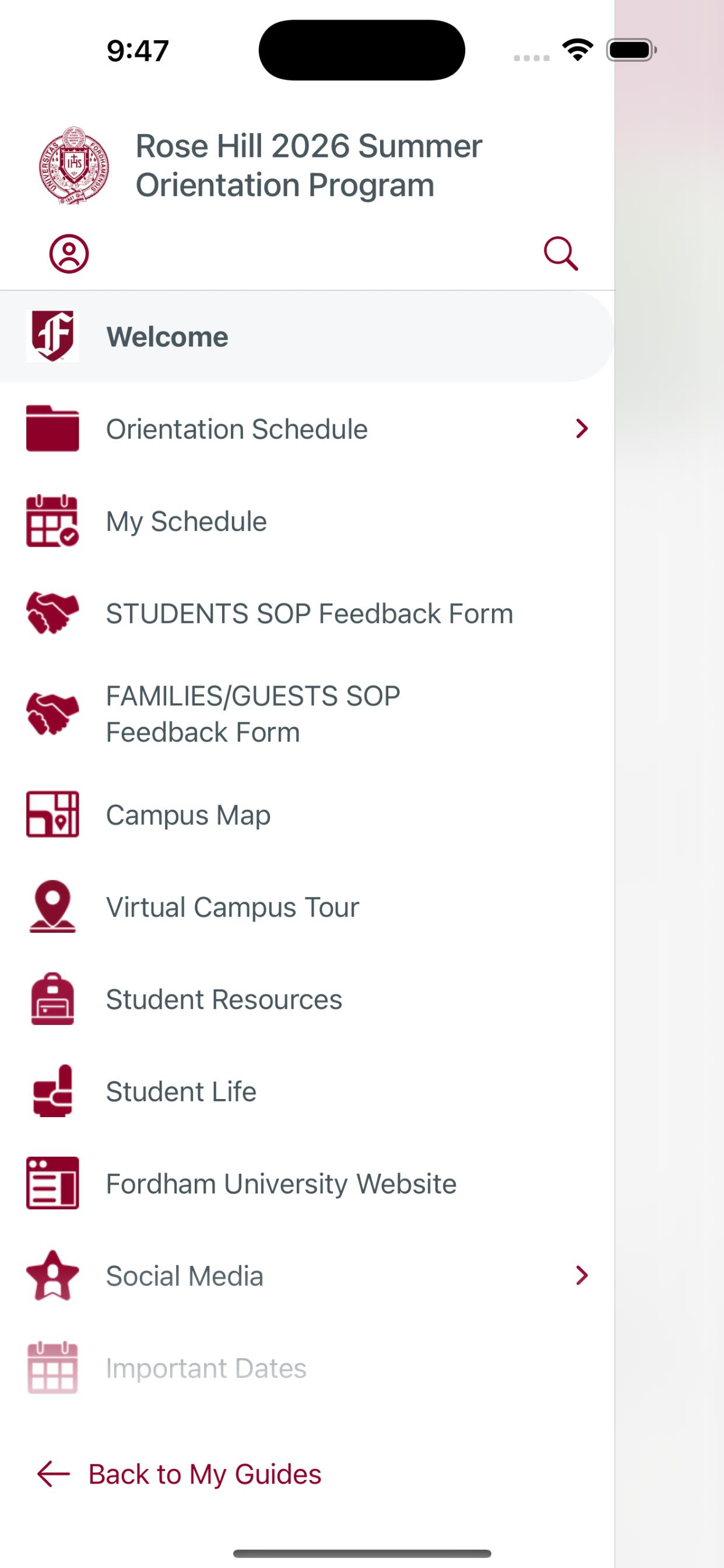 Fordham Orientation
