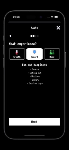 WasteLvl: Spending Tracker iPhone screenshot