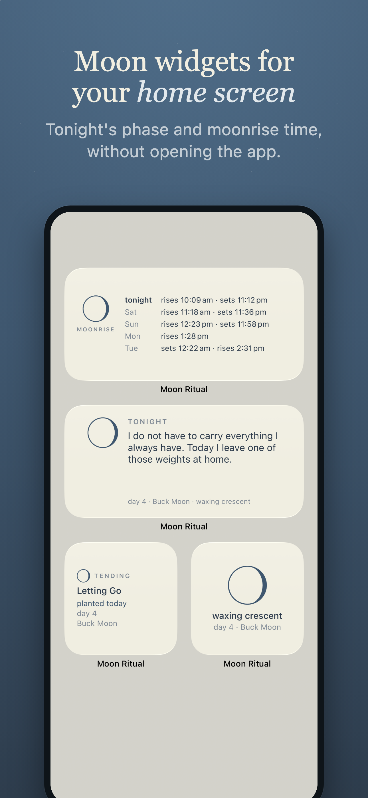 Moon Ritual: Daily Intention screenshot 5