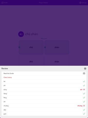 Chinese Pinyin Trainer iPad screenshot