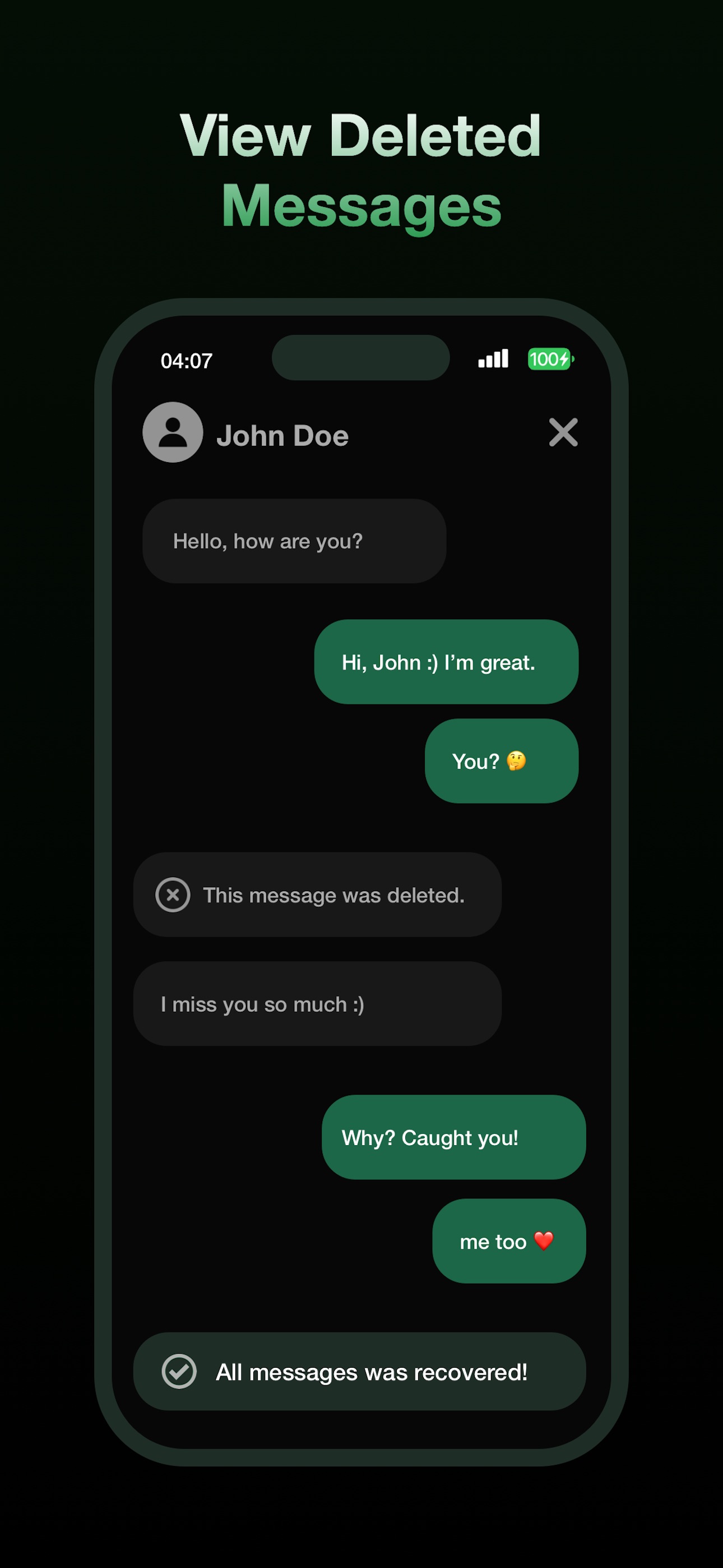 Screenshot 2 of Recover Deleted Messages • DMR