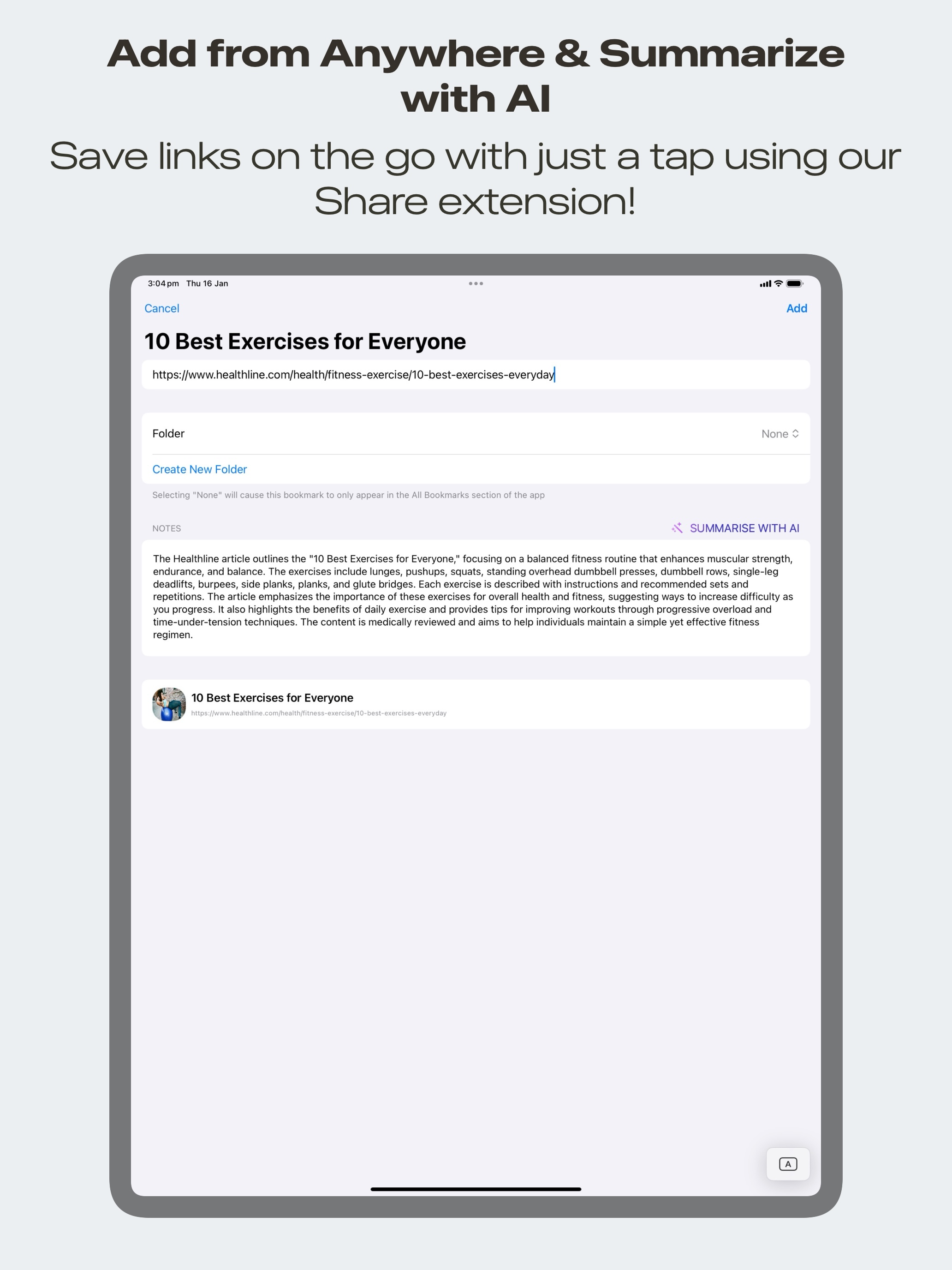 Bookmarks Safe screenshot 8