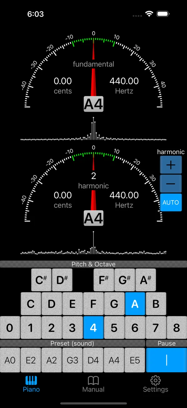 Screenshot #1 pour Piano Doctor - A Piano Tuner