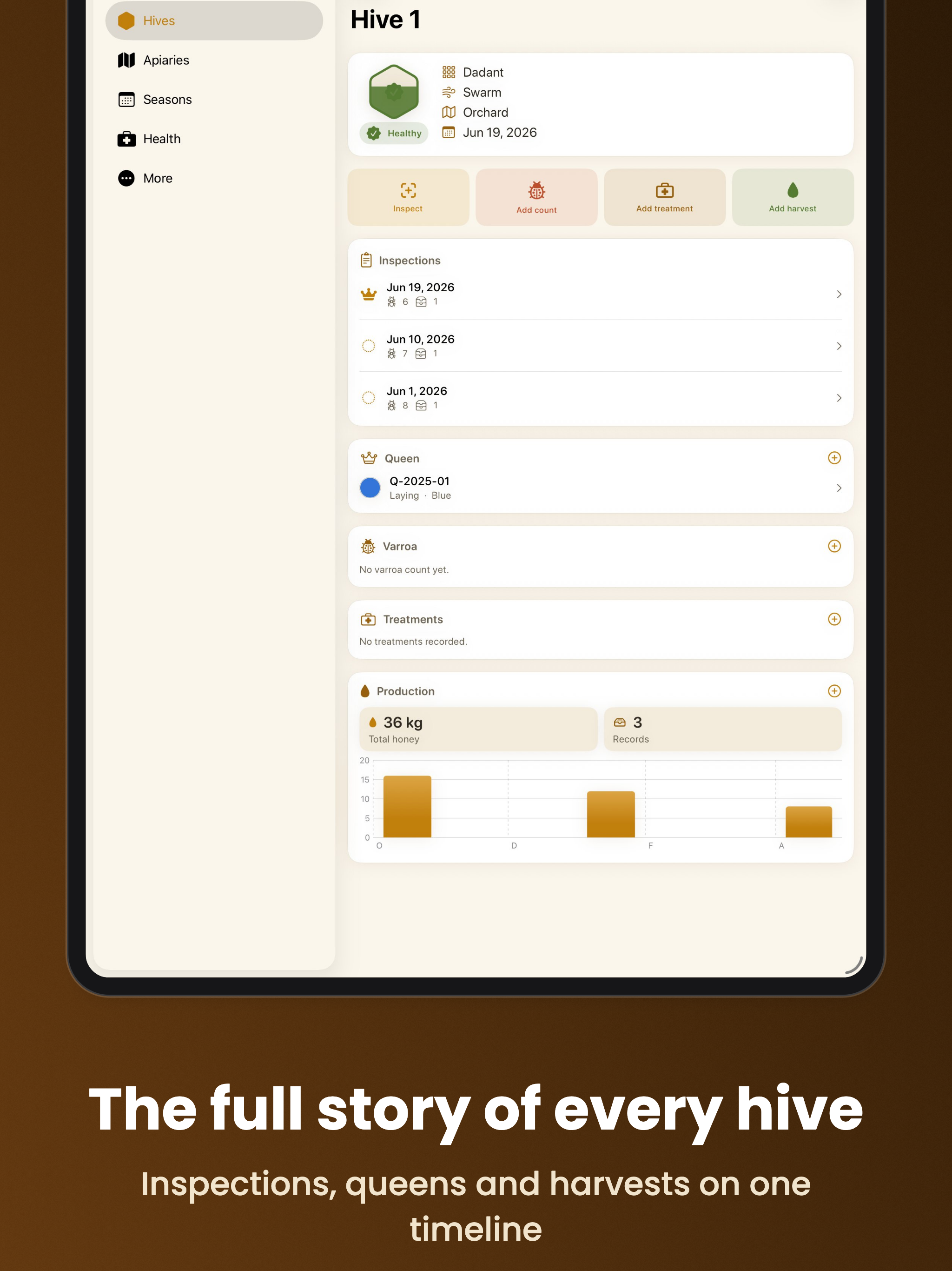 Hivey: Beekeeping Journal