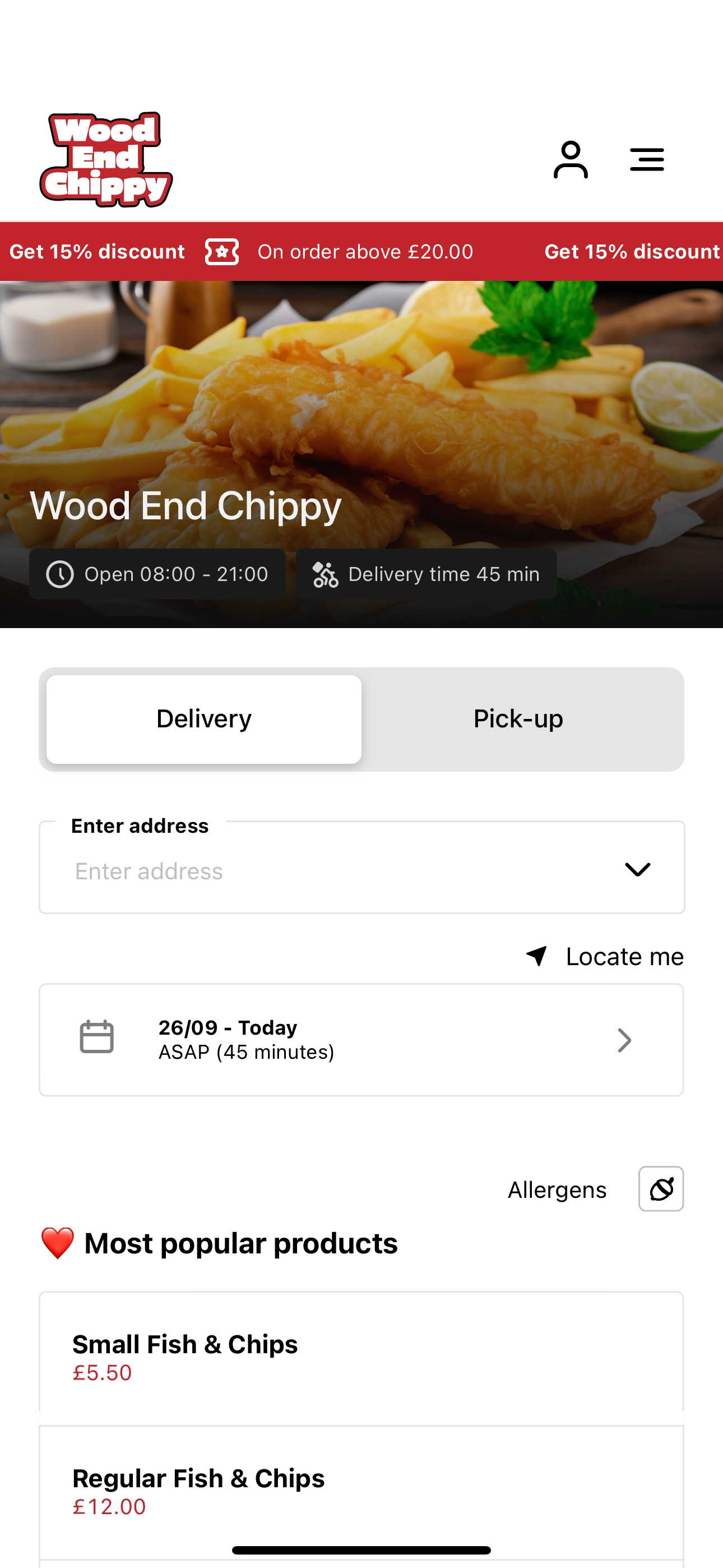 Wood End Chippy UK screenshot 3