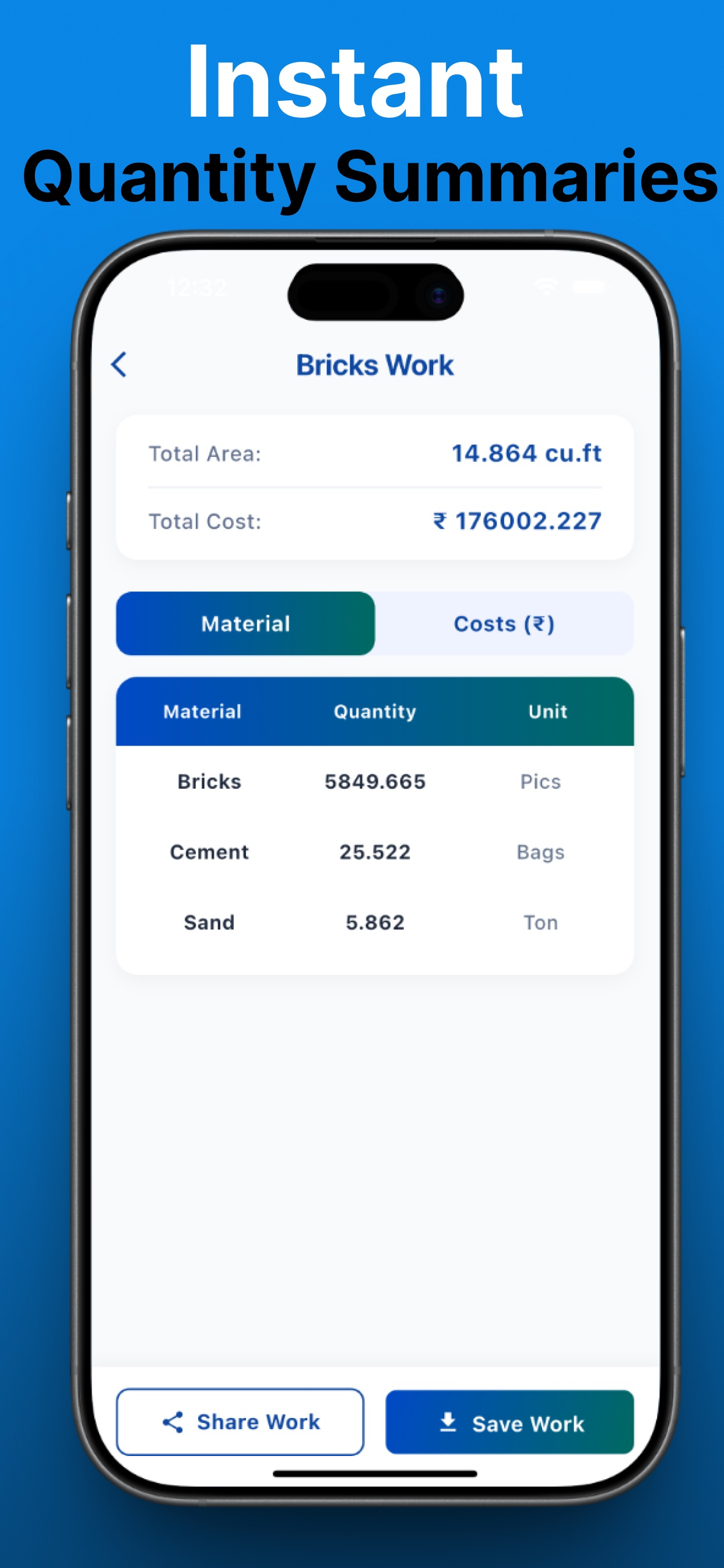 BuildCalc: Material Estimator screenshot 4