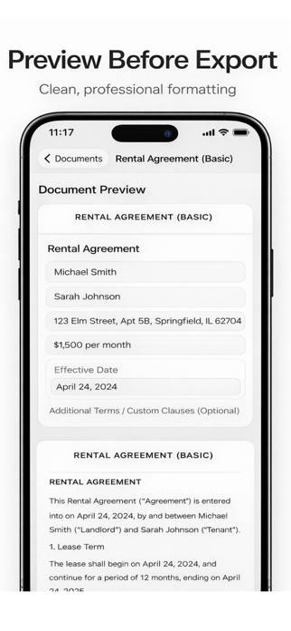 Legal Document Generator Screenshot 3 of 7