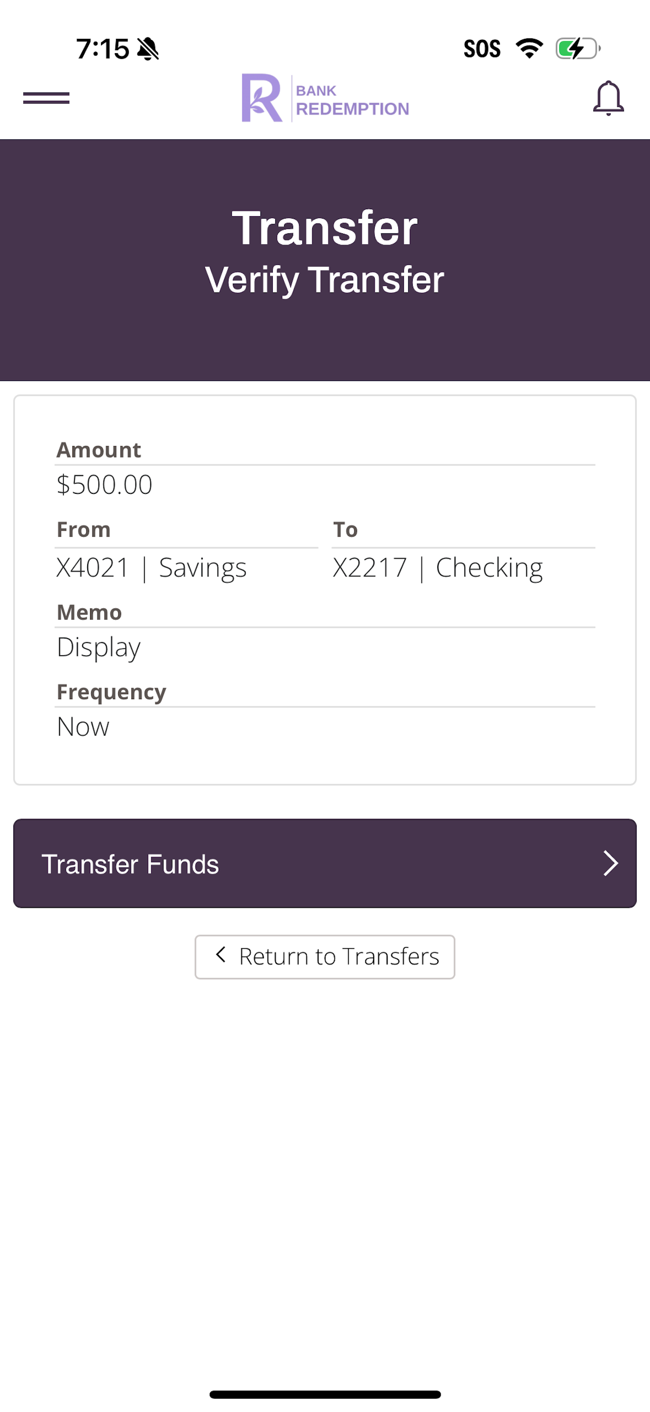 Redemption Bank