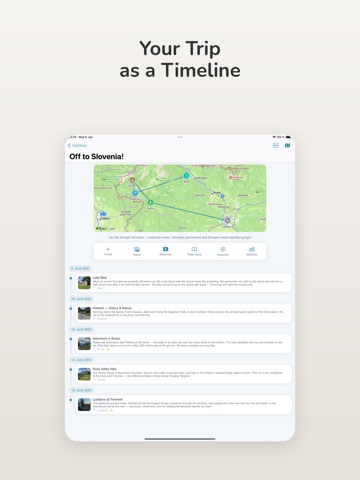 tripDiary – Vanlife Journal iPad screenshot