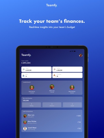 Teamfy – Deine Team-App iPad screenshot 2