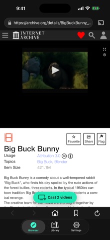 WebCast - Web Video to TV Screenshot 2 of 4