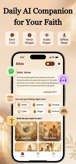 Bible Chat: Daily Verse Widget screenshot 1
