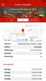 parma's pizza bar iphone screenshot 2