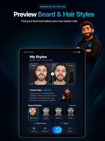 BeardMax: Beard Growth Tracker iPad screenshot