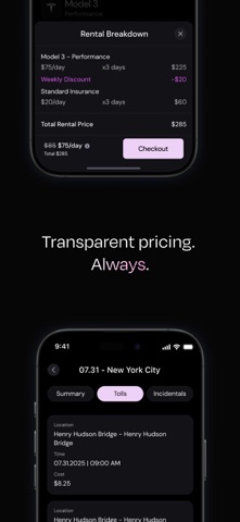Eon: Electric Car Rentals iPhone screenshot