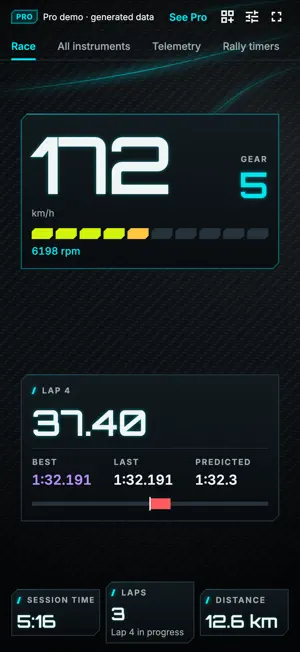 G86 Racing: Lap Timer screenshot 1
