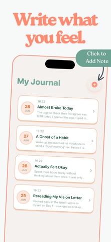 No Contact Tracker - BreakUp iPhone screenshot