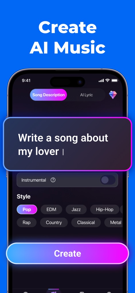 AI Music Generator AI Songs - Entertainment App | MWM