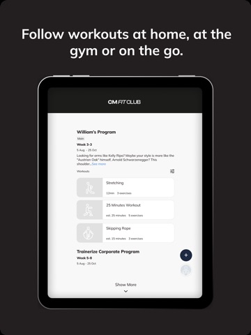CM FIT CLUB iPad screenshot