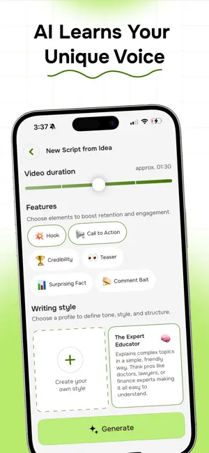 OnHook: AI Creator Copilot screenshot 3