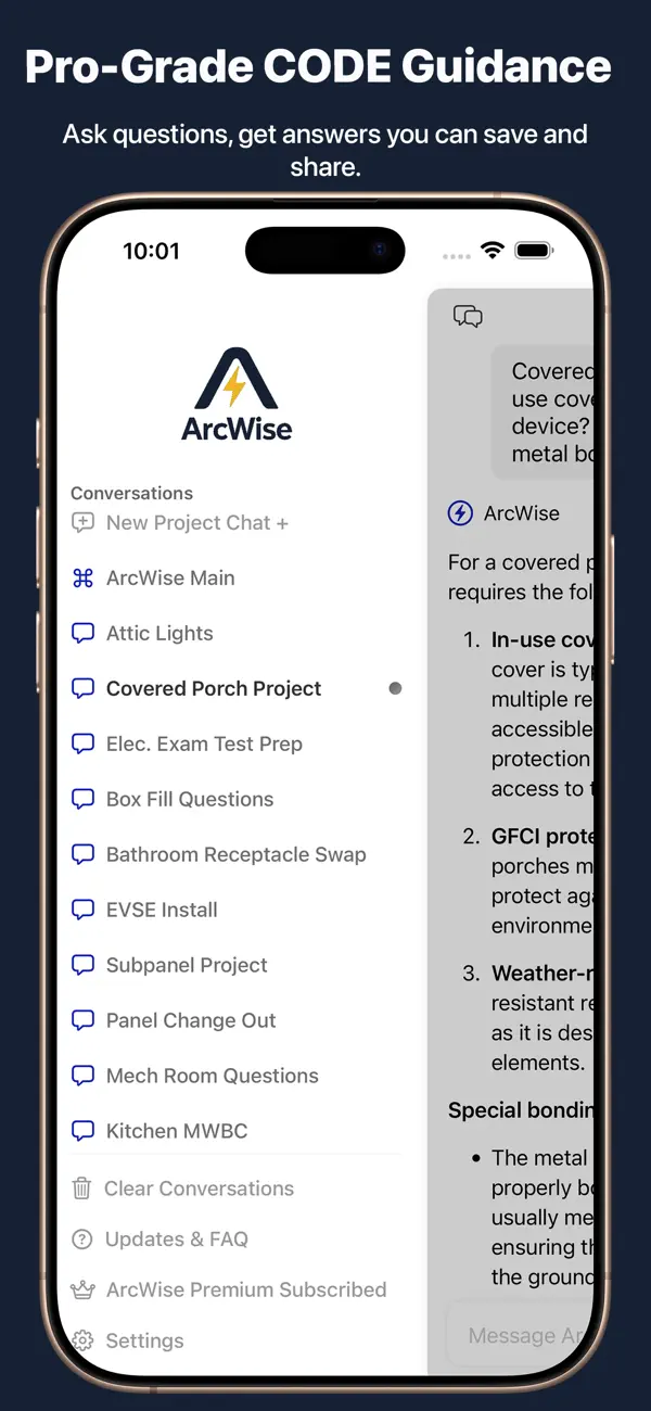 #3. ArcWise Electrical Assistant (iOS) Ved: Bryan Neel