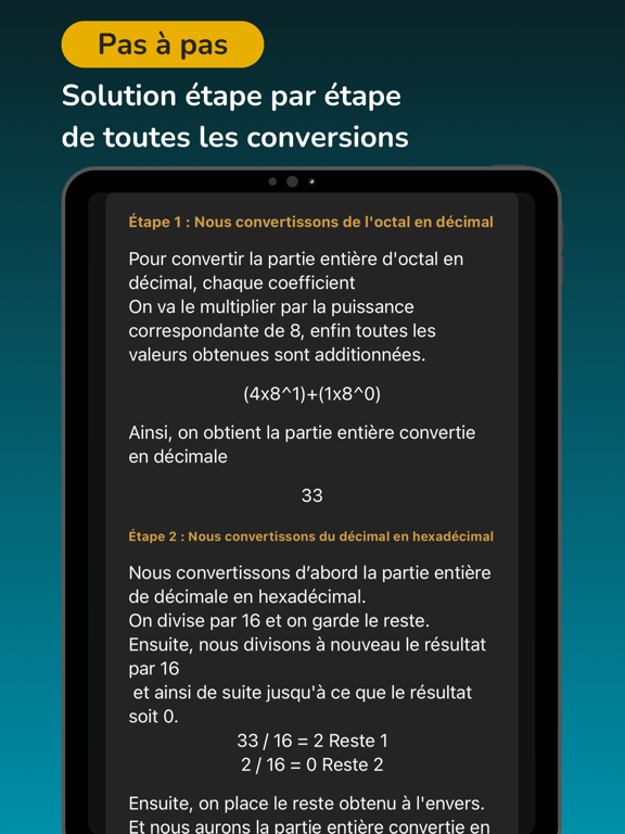 Screenshot #5 pour Calculatrice binaire convert