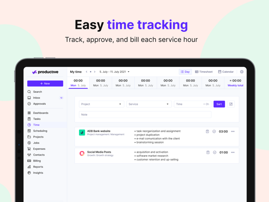 Screenshot #6 pour Productive.io Agency Software