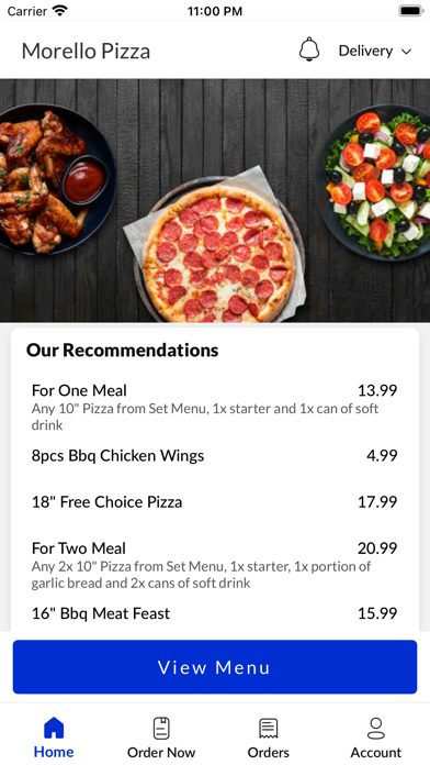 Morello Pizza. Screenshot
