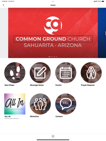 Common Ground Church Sahuarita iPad screenshot