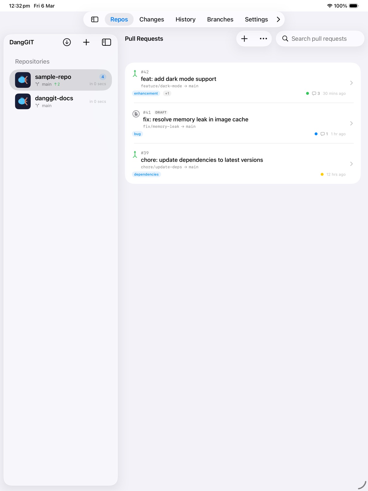 DangGIT ipad screenshot 1