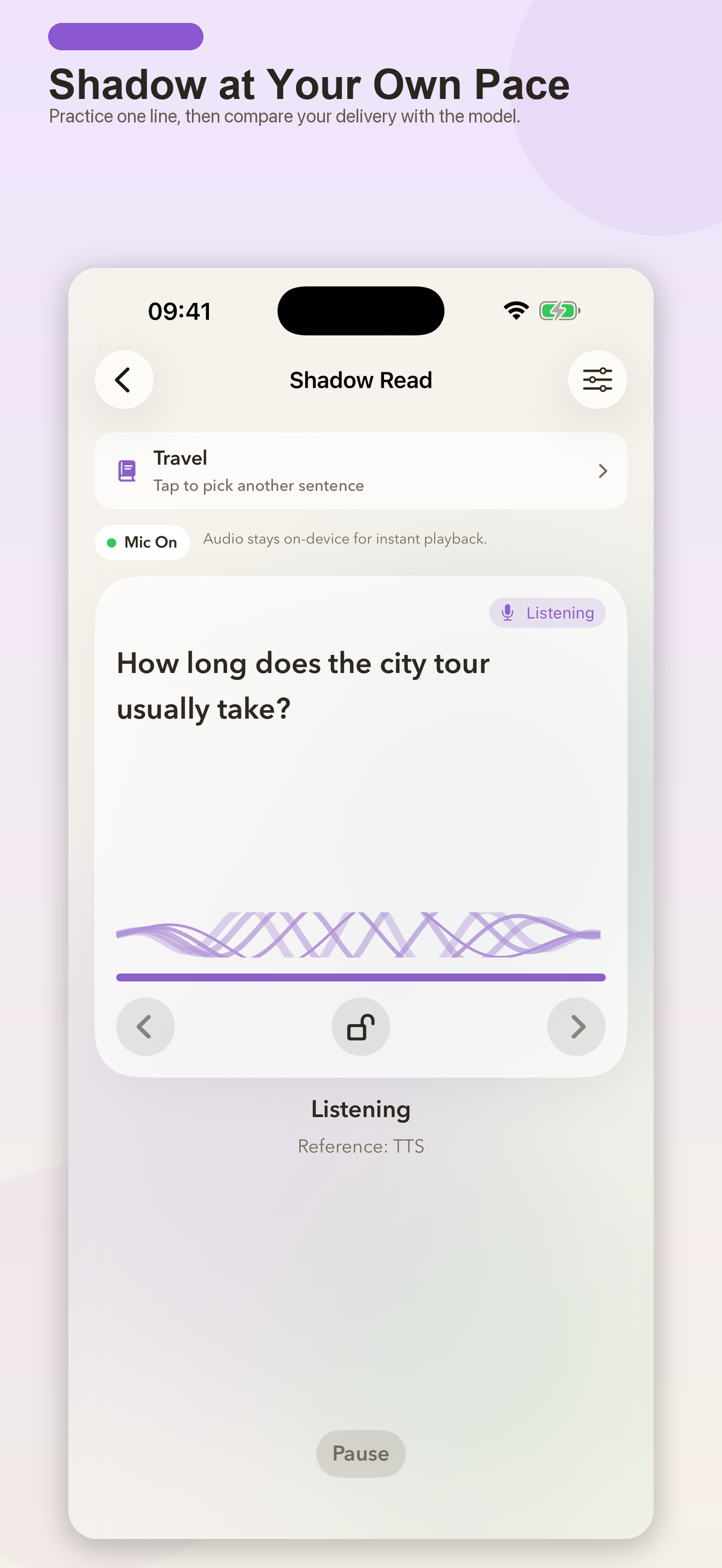 TalkMirror - Shadowing screenshot 2
