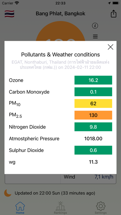 Air Quality & Pollen Tracker Screenshot