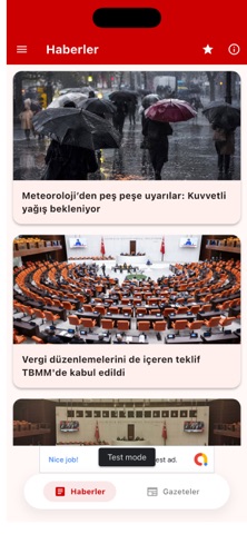 Gazeteler Son Dakika Haberler iPhone screenshot 1