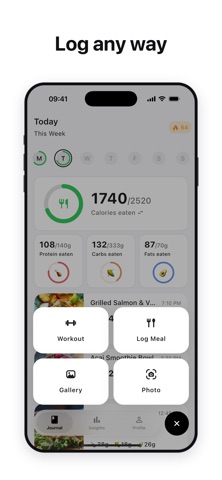 CalFit: Food & Calorie Tracker screenshot