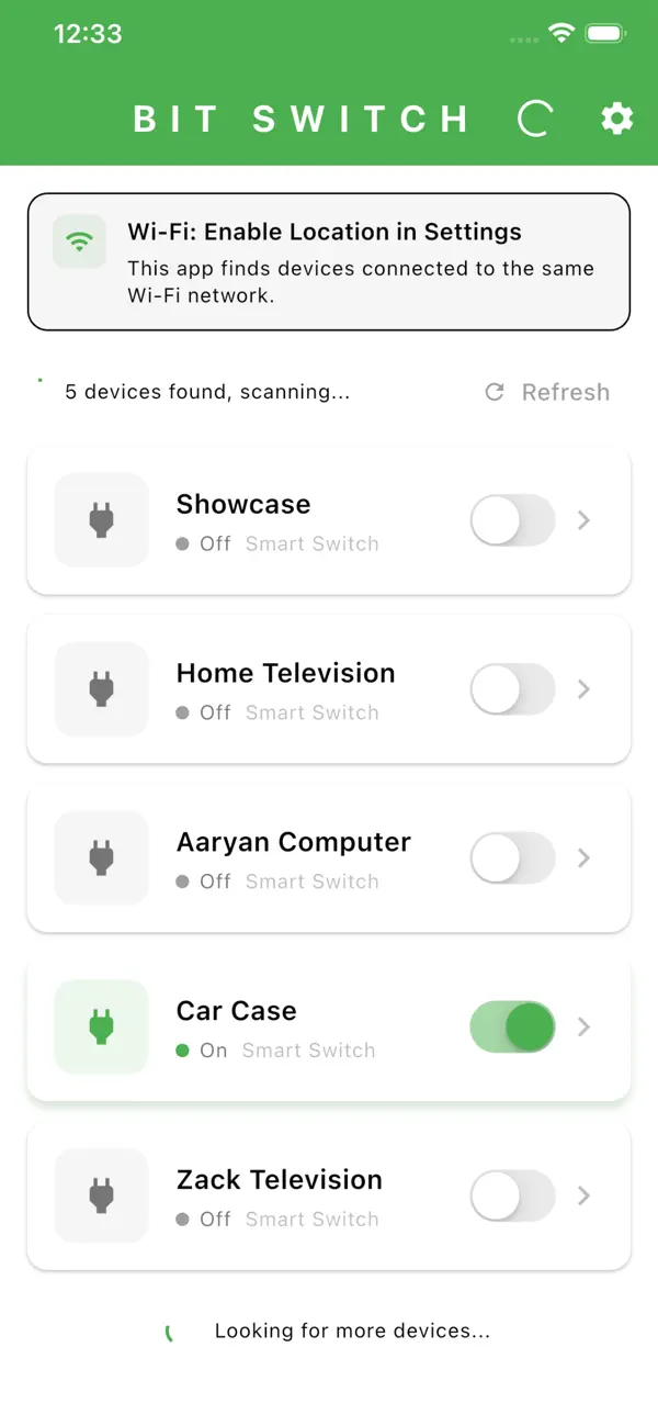 #1. Bit Switch (iOS) Podle: Mohammed Zackria Dawood Basha