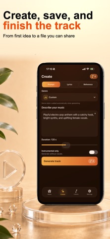 AI music&song maker:SensoSound iPhone screenshot