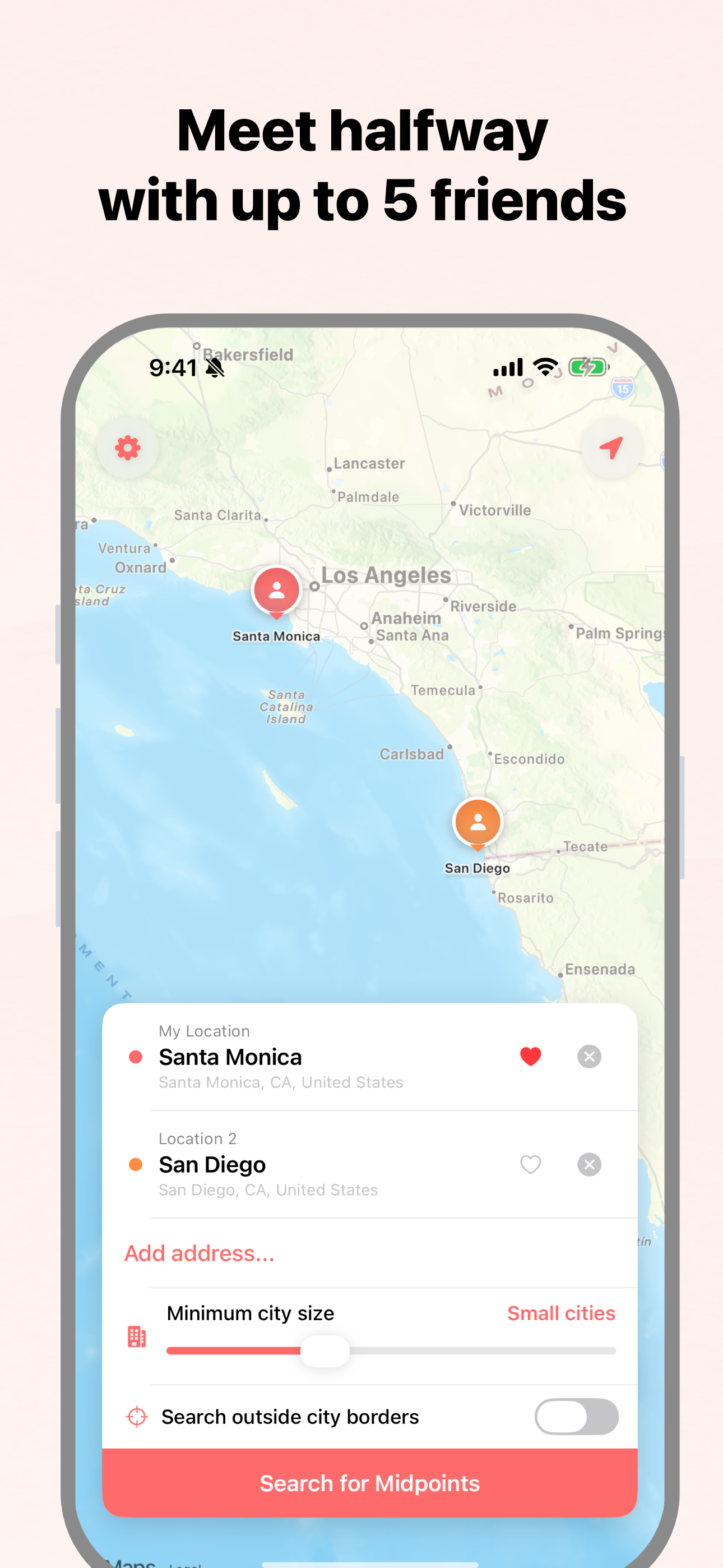 MeetBetween - Halfway Meetup screenshot 3