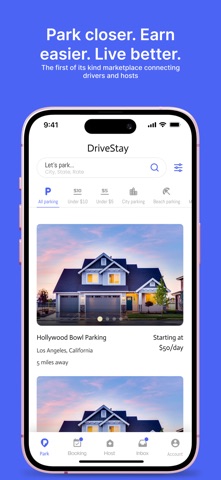 DriveStay: Parking Marketplace iPhone screenshot