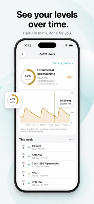 Peptide Tracker - Stackr Screenshot 3 of 5