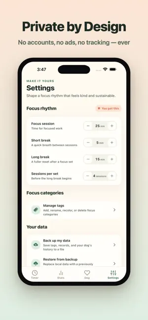 PomPup: Focus Timer & Dog screenshot 4