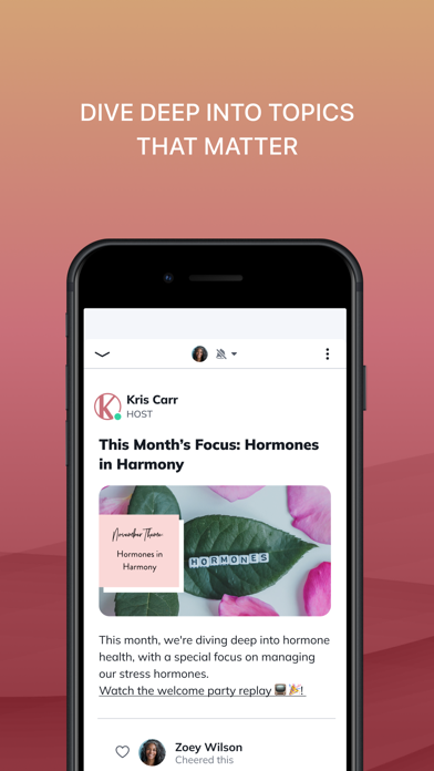 Kris Carr iPhone screenshot 3 - Lifestyle app