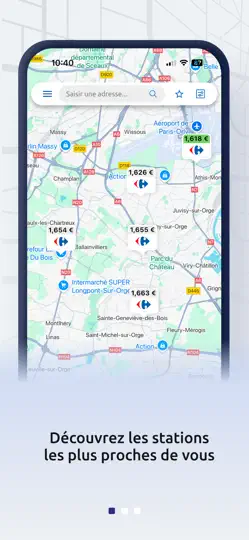 Capture d'écran de Carrefour Carburant sur iPhone 1
