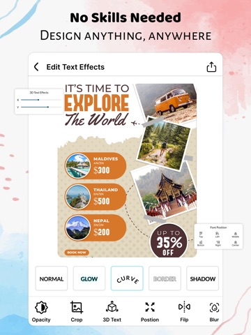 Poster & Flyer Maker : Kriadl iPad screenshot 6