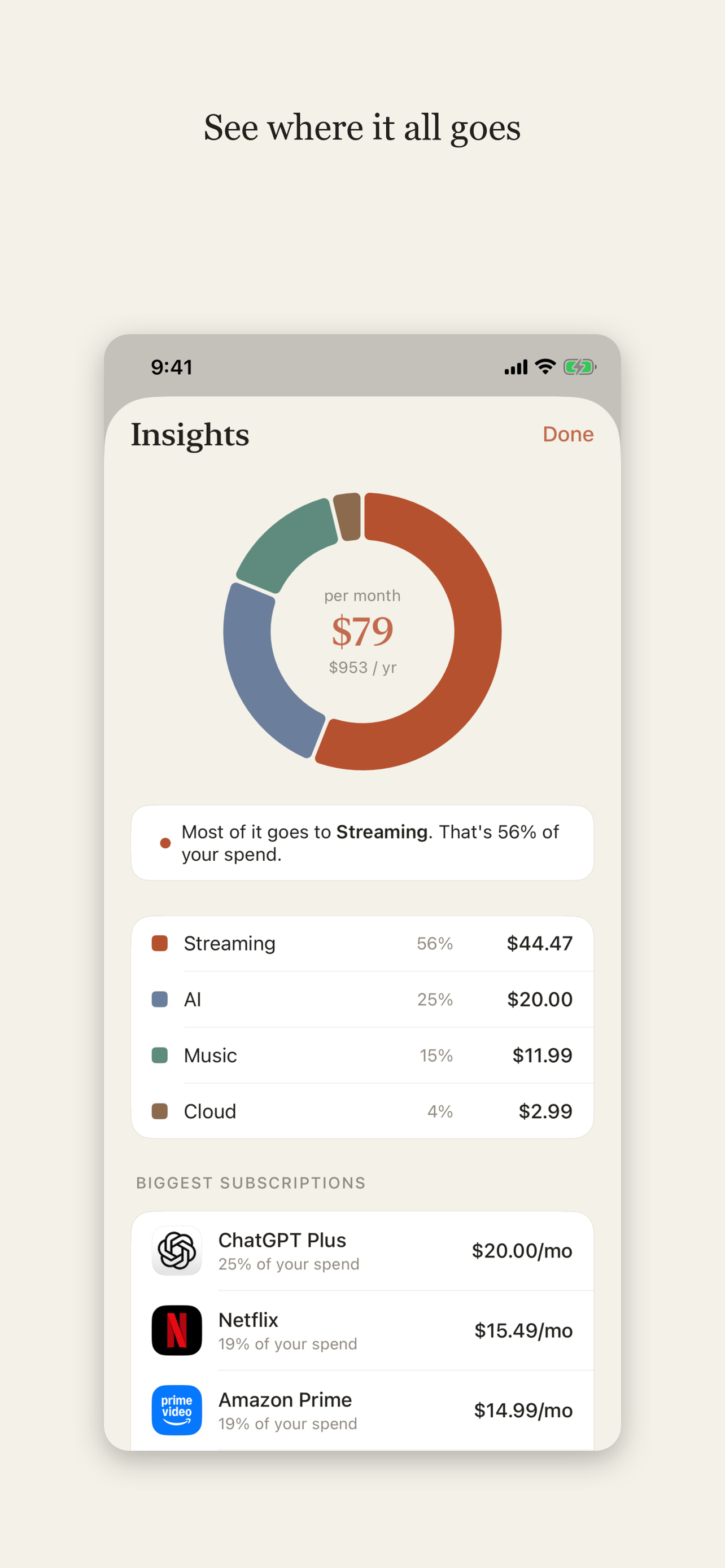 Coffer: Subscription Tracker screenshot 4